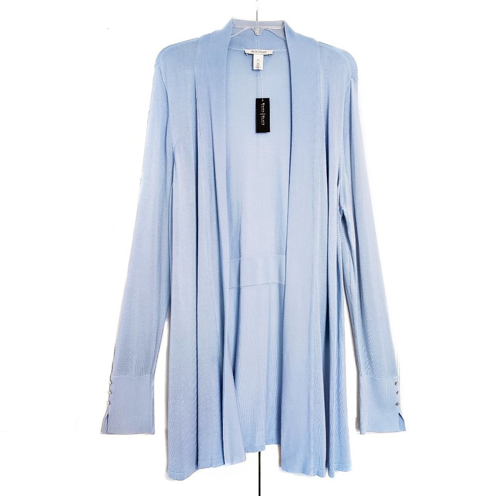 White House Black Market "Drapey Coverup" Longline Cardigan
